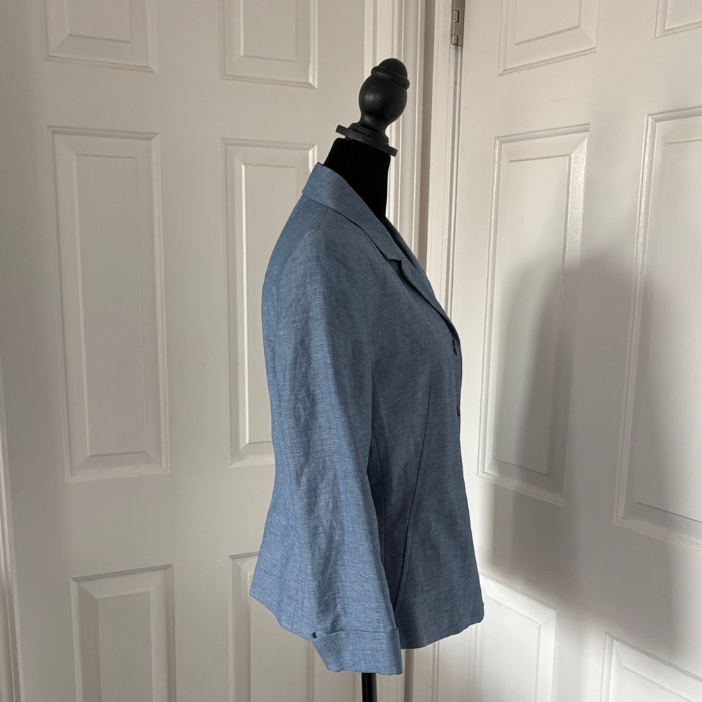 Judith Hart Linen Blend Tailored Blazer - Picture 4 of 14
